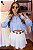Camisa Cropped Manga Longa Azul - Imagem 2