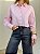 Camisa Cropped Manga Longa Rosa - Imagem 1