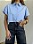 Camisa Cropped Matilde Azul - Imagem 1