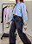 Camisa Cropped Matilde Azul - Imagem 3