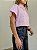 Camisa Cropped Matilde Rosa - Imagem 3