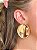 Brinco Oval Dourado - Imagem 3