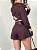 Conjunto Short Linho Aura Marrom - Imagem 5
