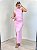 Vestido Drapeado Midi Clover Rosa - Imagem 1