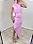 Vestido Drapeado Midi Clover Rosa - Imagem 3
