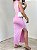 Vestido Drapeado Midi Clover Rosa - Imagem 4