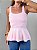 Blusa Modal Peplum Rosa - Imagem 1