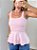 Blusa Modal Peplum Rosa - Imagem 4