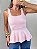 Blusa Modal Peplum Rosa - Imagem 3