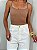 Body Modelador Canelado Marrom - Imagem 2