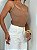 Body Modelador Canelado Marrom - Imagem 3