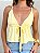 Top bata malha amarelo - Imagem 1