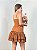 Vestido Gabi aplicação renda marrom - Imagem 4