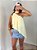 Blusa fluida assimétrica amarela - Imagem 3