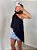 Blusa fluida assimétrica preta - Imagem 3