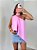 Blusa fluida assimétrica rosa - Imagem 1
