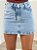 Saia jeans mini lavagem média - Imagem 1