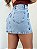 Saia jeans mini lavagem média - Imagem 2
