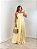 Vestido longo flores amarelo - Imagem 1