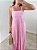 Vestido longo flores rosa - Imagem 4