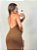 Vestido tricô bali marrom - Imagem 3