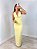Vestido Decote Longo Amarelo - Imagem 1