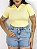 Blusa Gola Polo Basic Amarela - Imagem 3