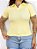 Blusa Gola Polo Basic Amarela - Imagem 1