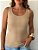 Regata Decote Quadrado Nude - Imagem 1