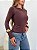 Blusa Basic Manga Longa Poliamida Marrom - Imagem 2