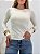 Blusa Basic Manga Longa Poliamida Off - Imagem 1