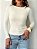 Blusa Basic Manga Longa Poliamida Off - Imagem 1