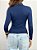 Blusa Gola Manga Longa Poliamida Azul Marinho - Imagem 3