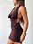 Vestido Decote Curto Marrom - Imagem 2