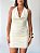 Vestido Decote Curto Off - Imagem 1
