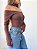 Blusa Miriam Gola Marrom - Imagem 3