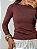 Body manga longa basic marrom - Imagem 2