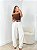 Blusa ombro a ombro tule marrom - Imagem 3