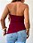 Blusa sem alças drapeada monique marsala - Imagem 3
