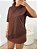 Tshirt Basic Renda Marrom - Imagem 5