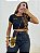 Baby Tee Brasil Preta - Imagem 1