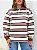 Blusa listrada manga longa off - Imagem 1