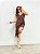 Vestido Seda com Renda Odessa Marrom - Imagem 8