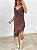 Vestido Seda com Renda Odessa Marrom - Imagem 4