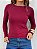 Blusa Gola Manga Longa Poliamida Marsala - Imagem 2