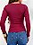 Blusa Gola Manga Longa Poliamida Marsala - Imagem 4