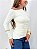 Blusa Meca Drapeada Manga Longa Off - Imagem 2
