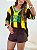 Tricô Listrado Marrom e Amarelo Brasil - Imagem 6