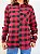 Camisa xadrez flanelada vermelha - Imagem 1
