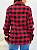 Camisa xadrez flanelada vermelha - Imagem 4